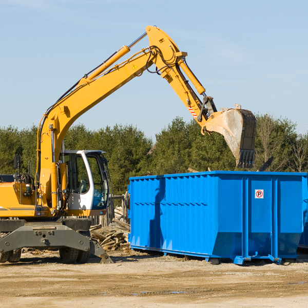 can i choose the location where the residential dumpster will be placed in Warrick County Indiana